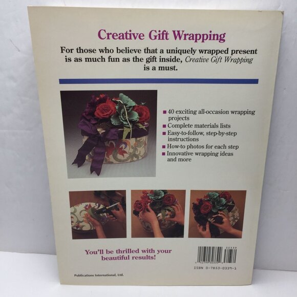 Vintage 2 Book Set Creative Gift Wrapping Fun Easy Simply Shreds Ribbon Shredder - Picture 9 of 16